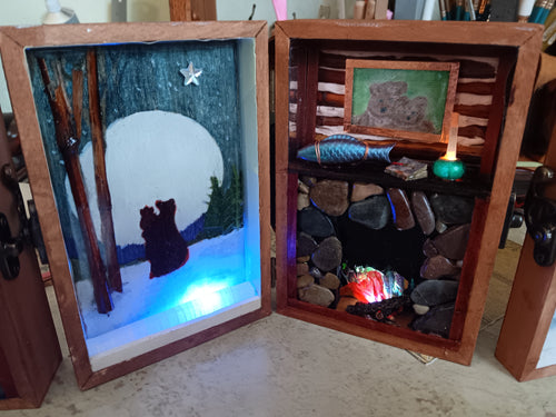 Can't You Sleep Little Bear Lighted Bookbox with book