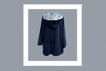 Load image into Gallery viewer, Reversible wrap coat  Scuba Suede and Faux Chincilla