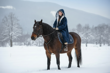 Load image into Gallery viewer, Reversible wrap coat  Scuba Suede and Faux Chincilla