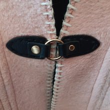 Load image into Gallery viewer, Gray and Pink Cotton Fleece Reversible Wrap