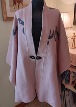 Load image into Gallery viewer, Gray and Pink Cotton Fleece Reversible Wrap
