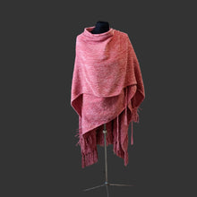 Load image into Gallery viewer, Rosy Chenille Wrap Shawl
